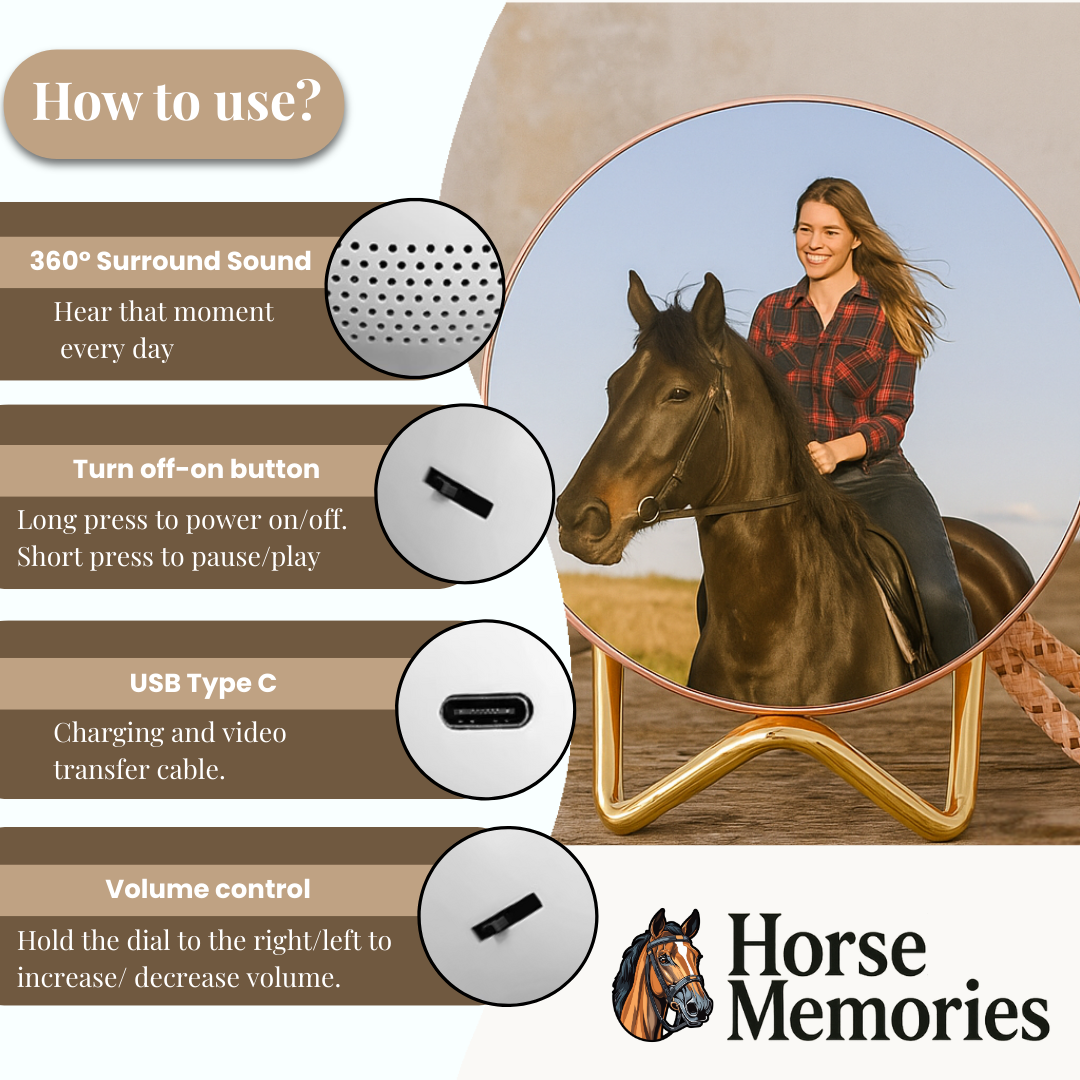HorseMemories™ Custom Video Crystal Ball for Horses