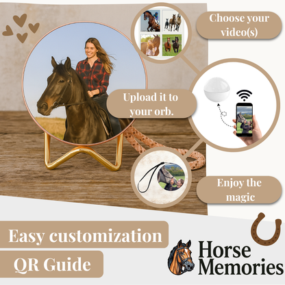 HorseMemories™ Custom Video Crystal Ball for Horses