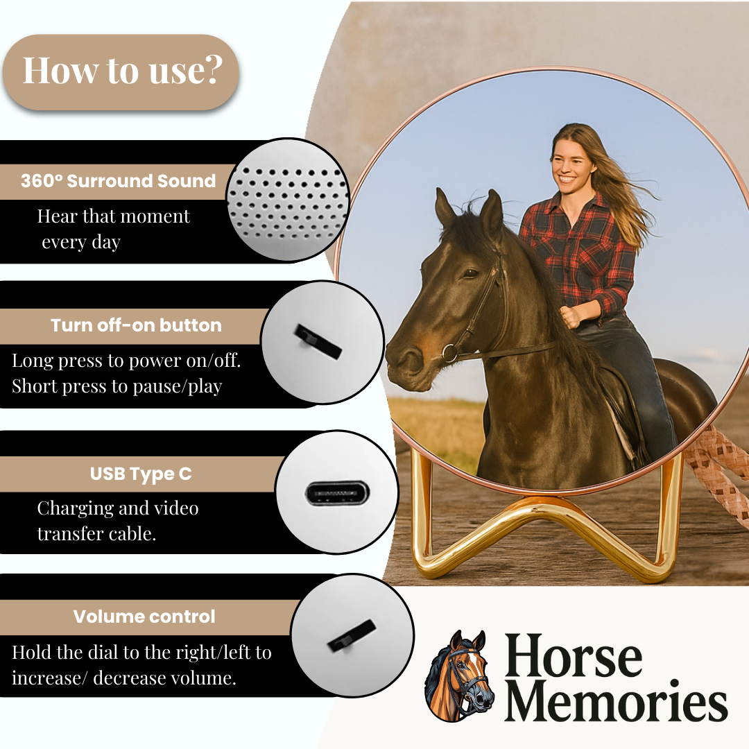 HorseMemories™ Custom Video Crystal Ball for Horses