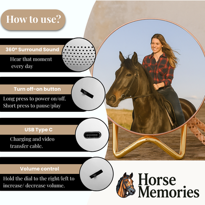 HorseMemories™ Custom Video Crystal Ball for Horses
